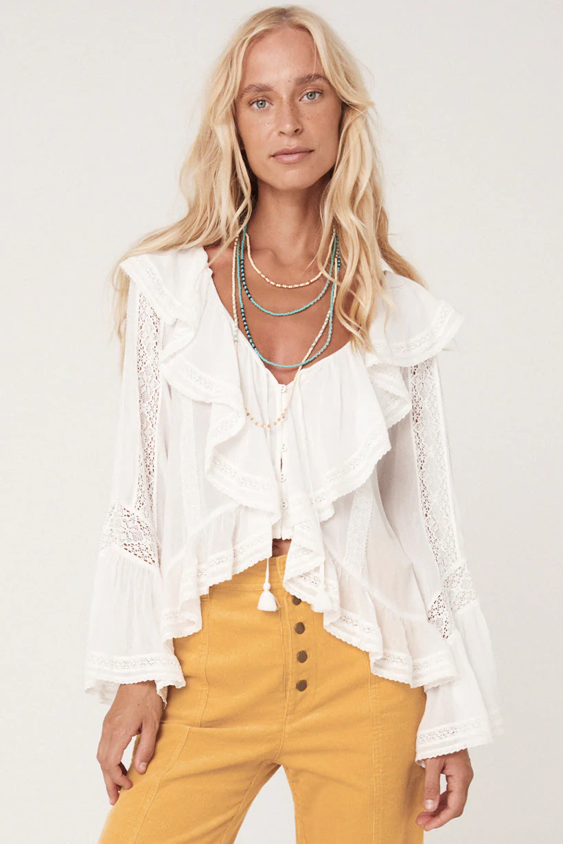 Fleur Lace Frill Blouse - Image 5