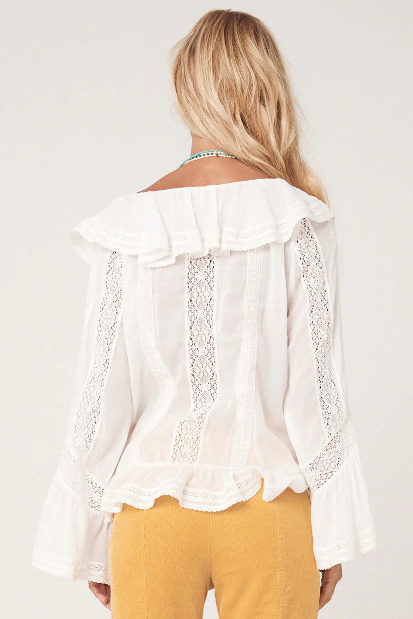 Fleur Lace Frill Blouse - Image 8