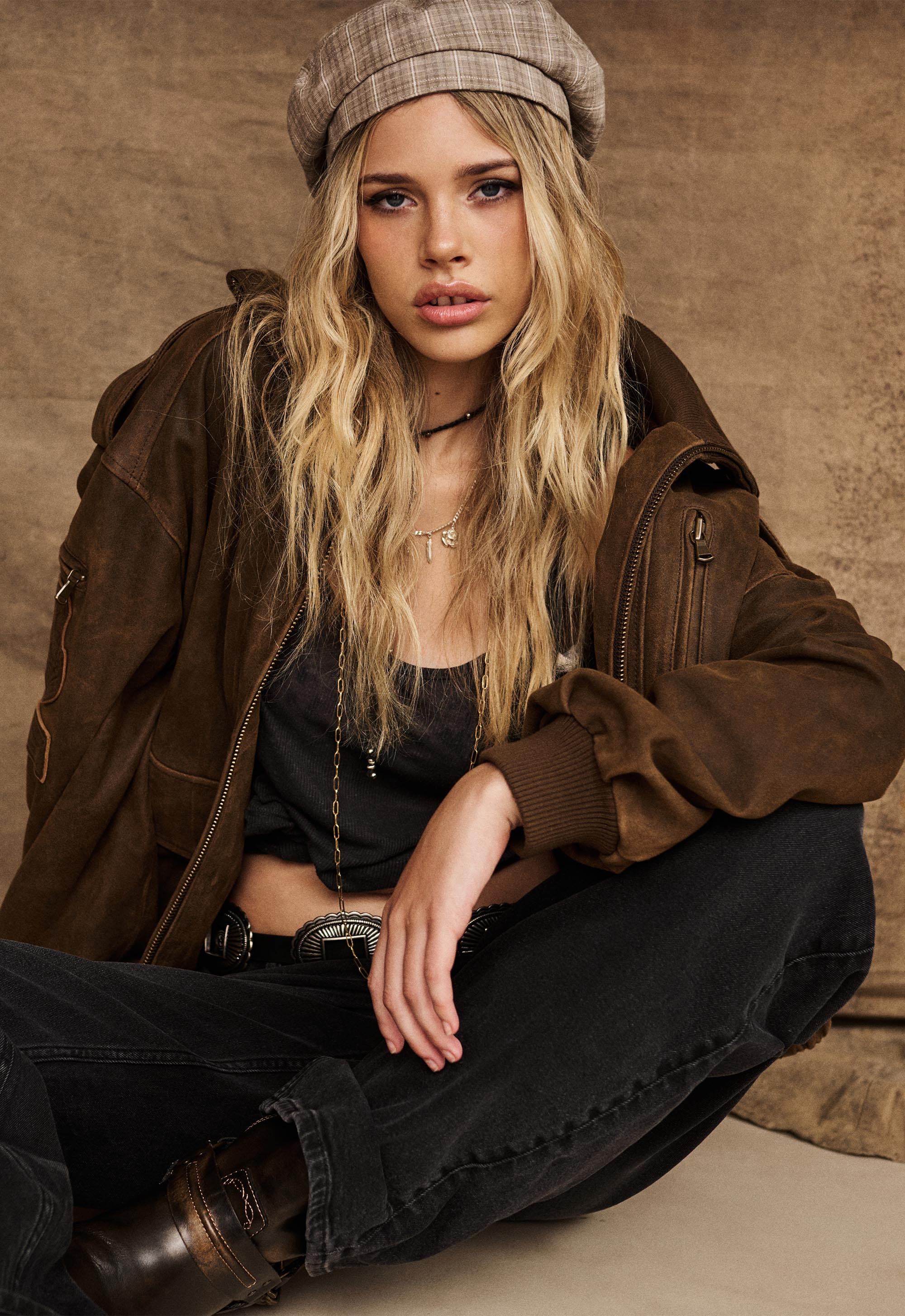 Fontaine Leather Bomber Jacket - Image 2