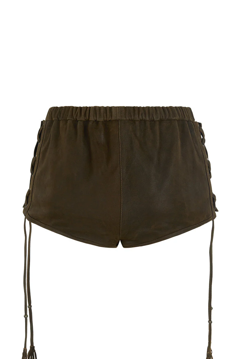 Fontaine Leather Mini Short - Image 11