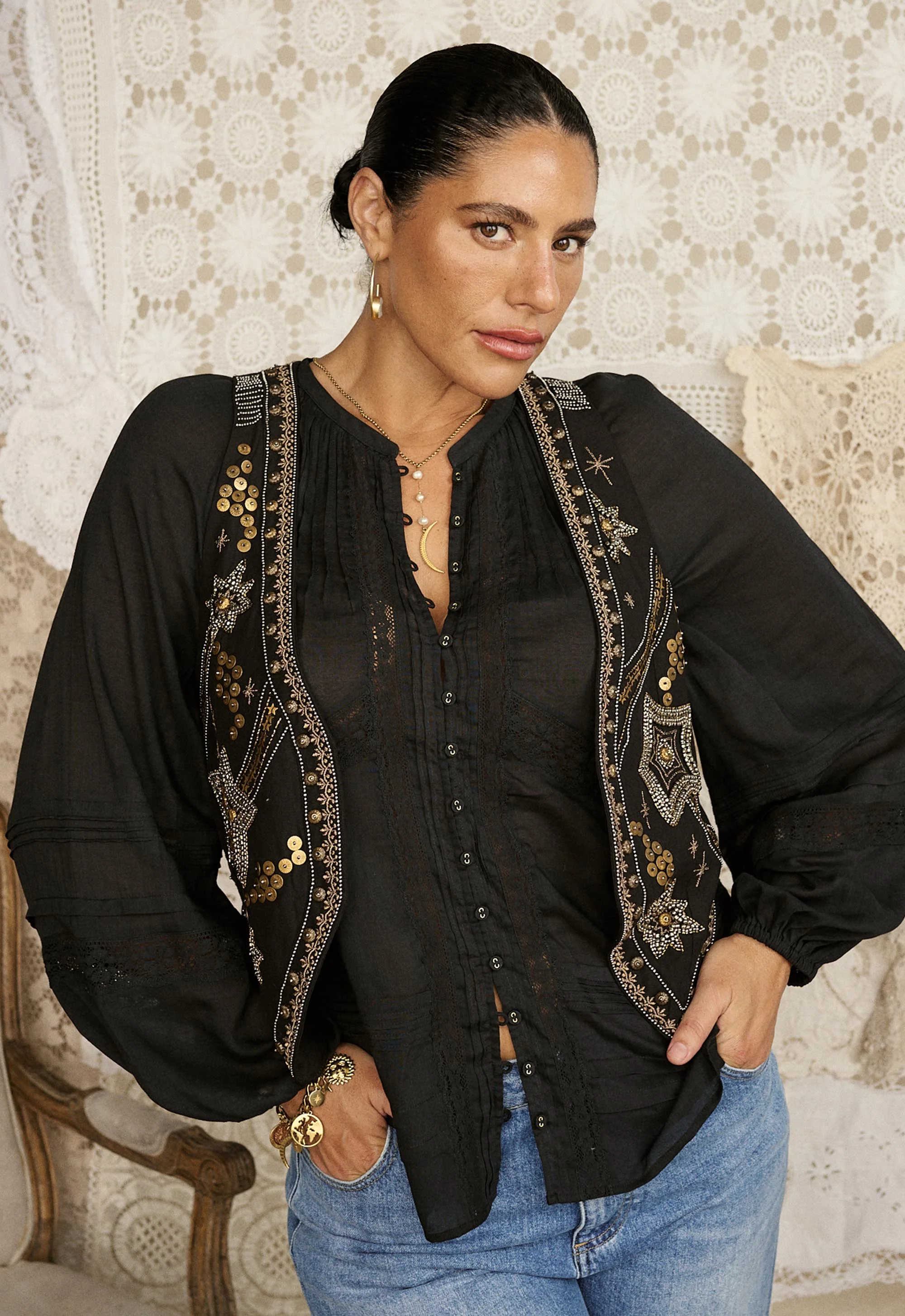 Hera Lace Blouse - Image 8