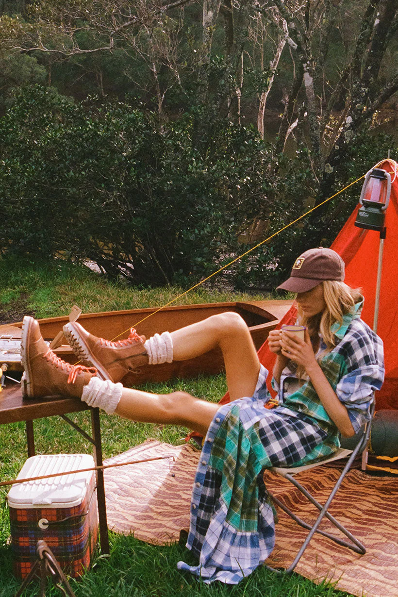 High Tide Flannel Maxi Dress - Image 3