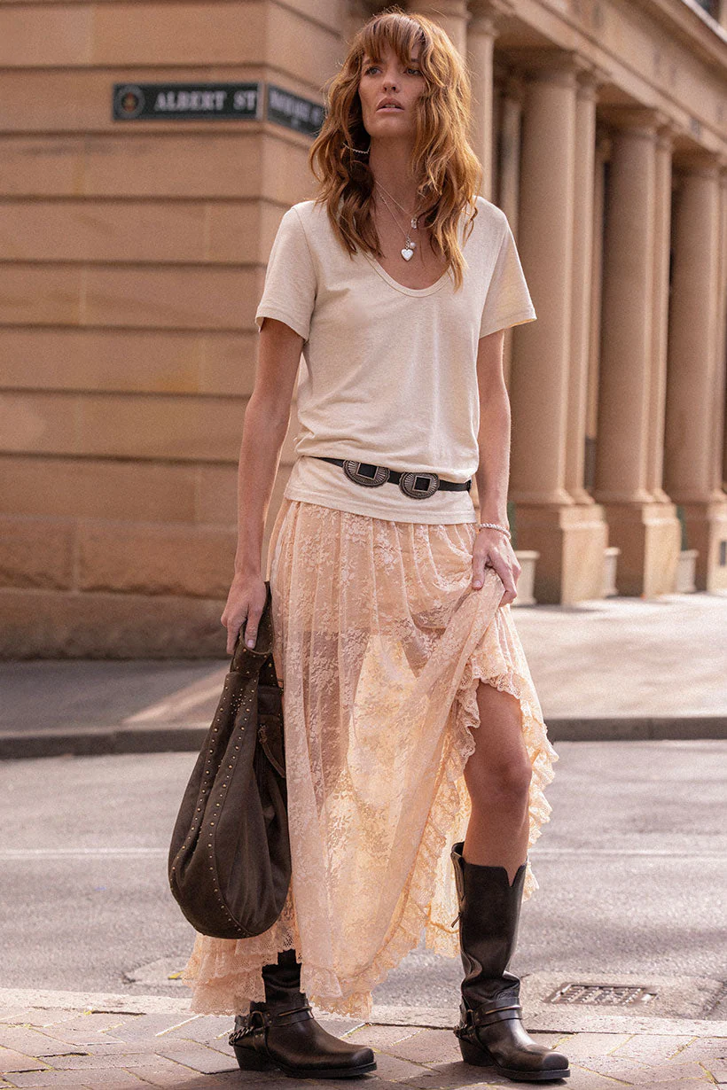 Labyrinth Lace Maxi Skirt - Image 3
