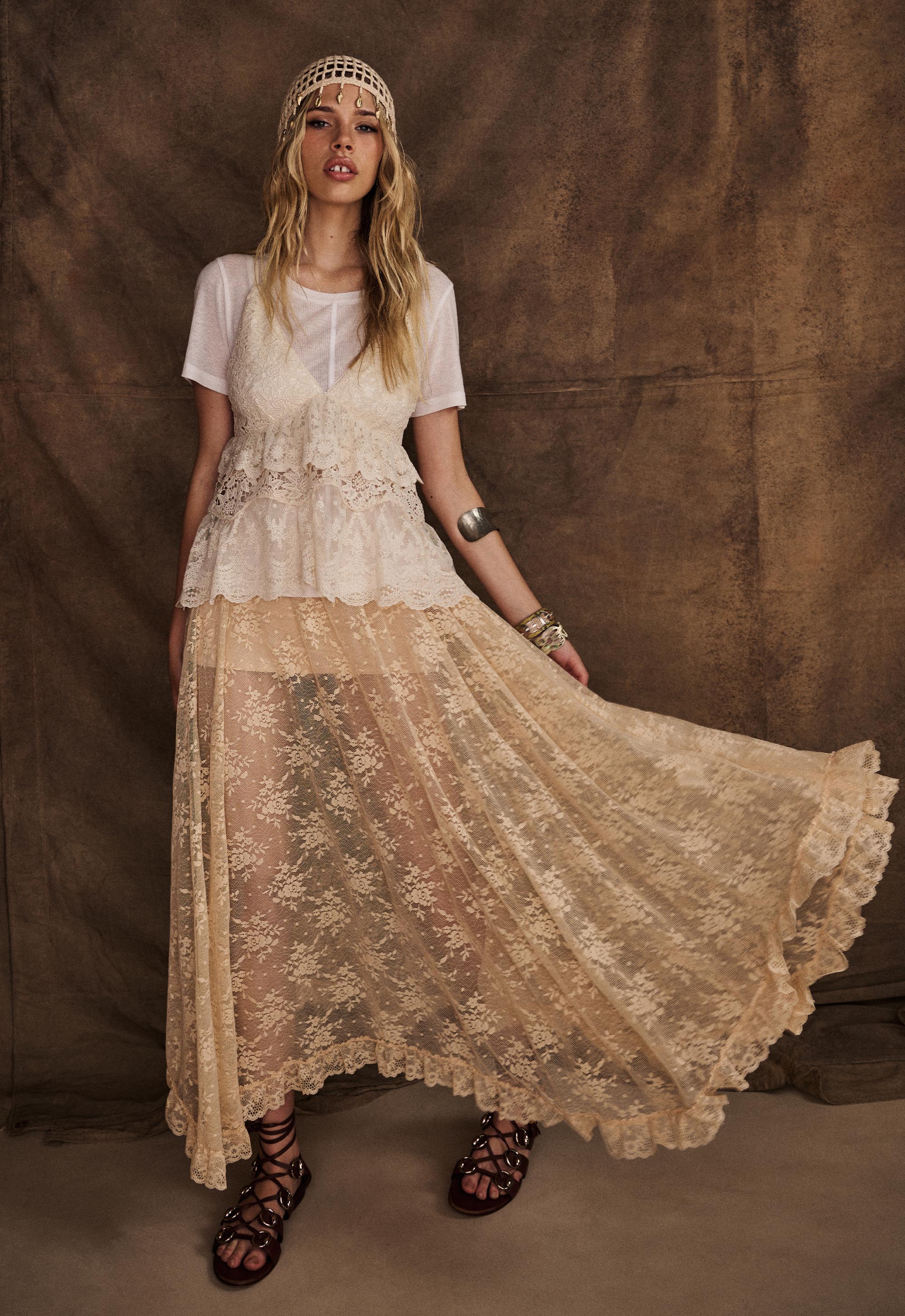 Labyrinth Lace Maxi Skirt - Image 5