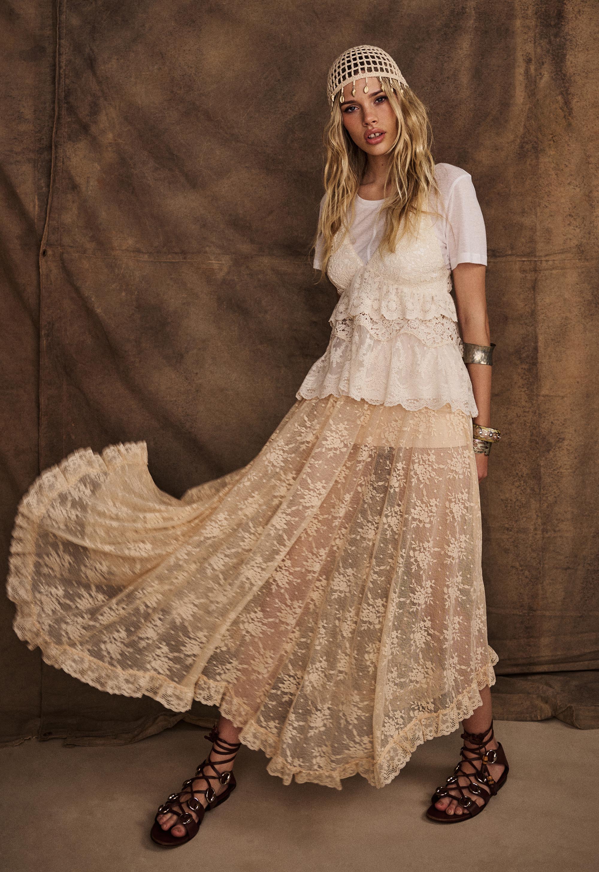 Labyrinth Lace Maxi Skirt - Image 6