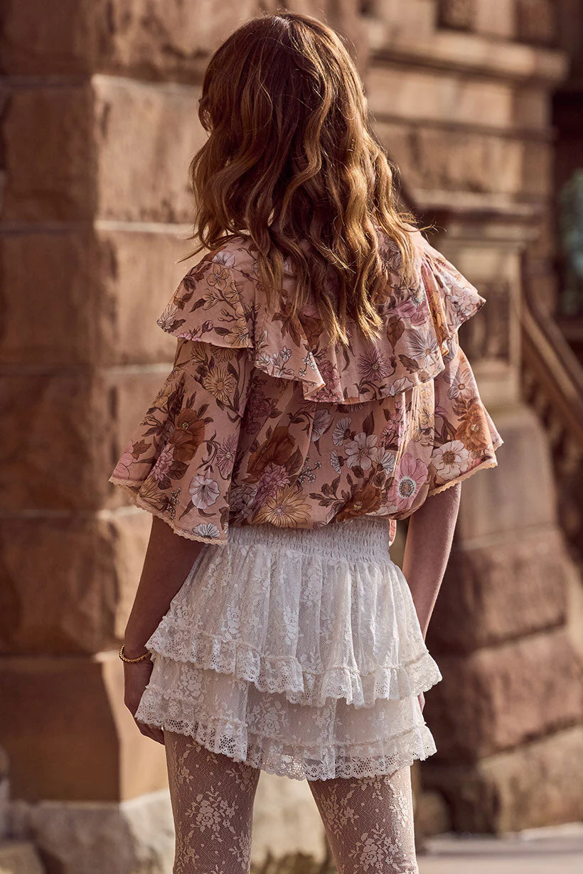Labyrinth Lace Mini Skirt - Image 2