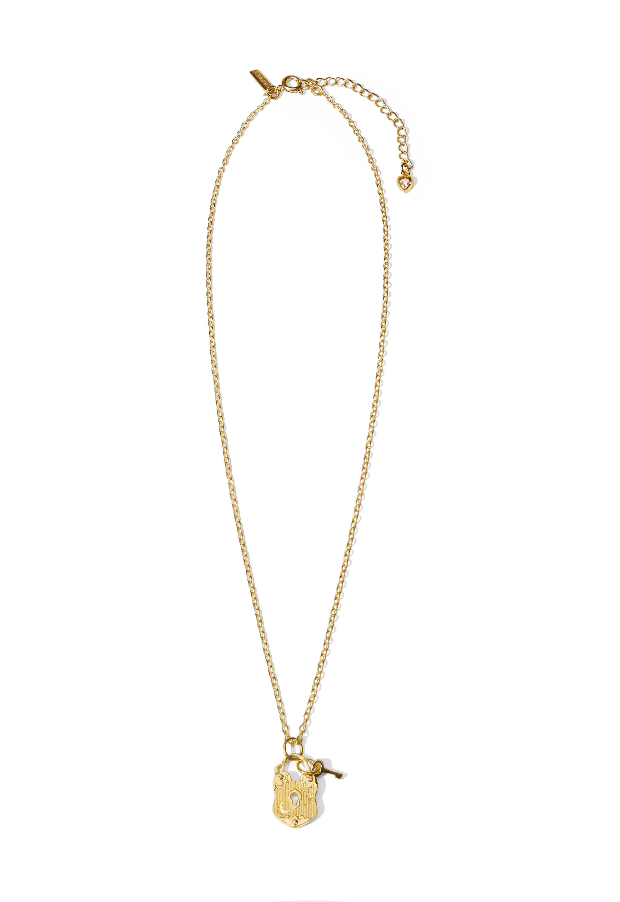 Love Lock Charm Necklace - Image 2