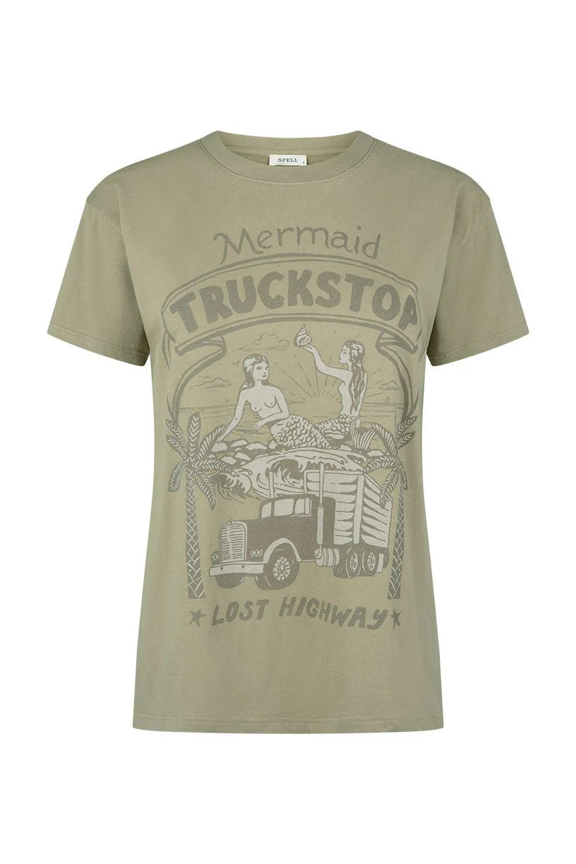 Mermaid Truckstop Biker Tee - Image 4