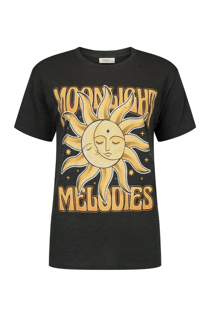 Moonlight Distressed Biker Tee - Image 8