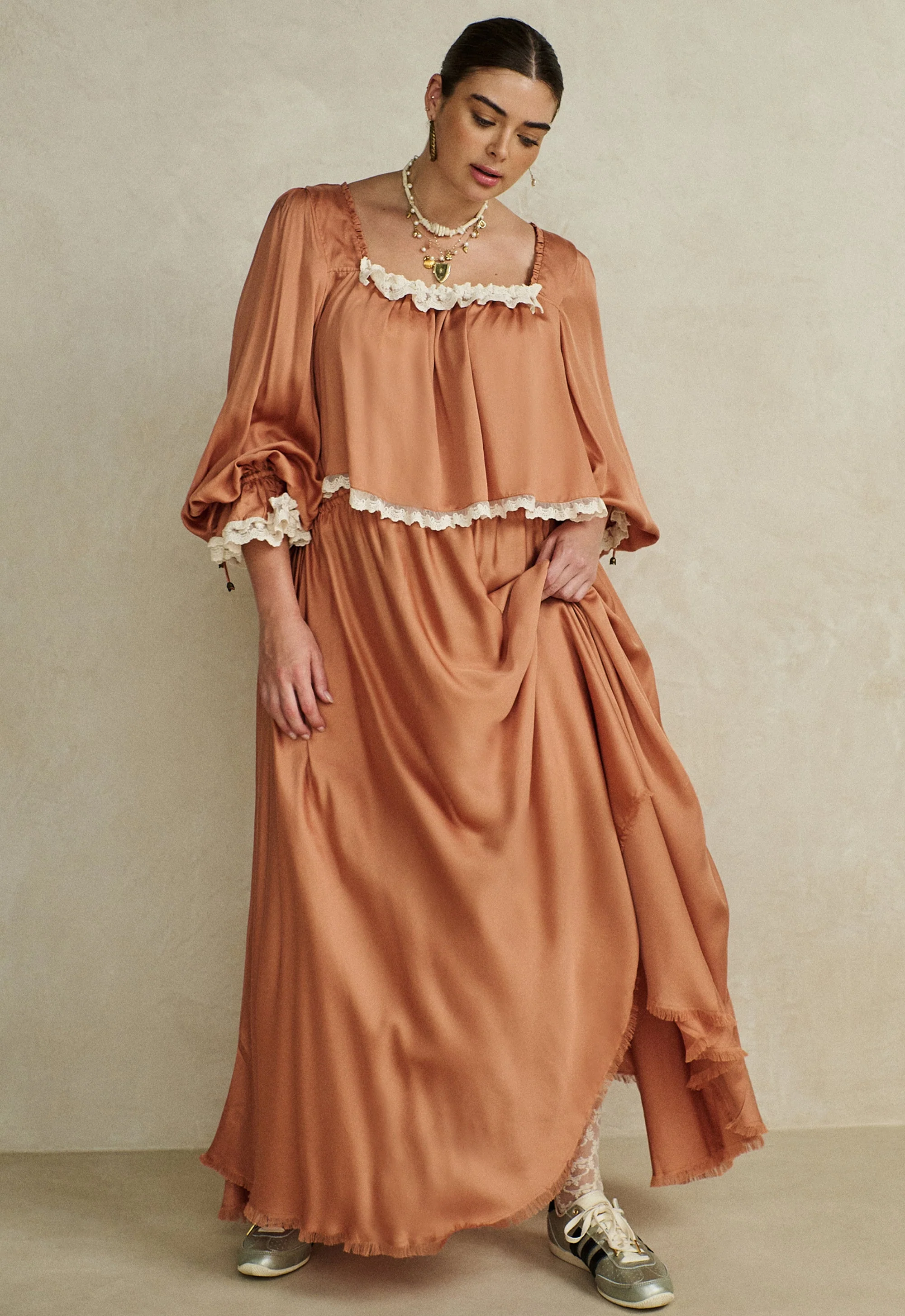Poison Peach Maxi Skirt - Image 10
