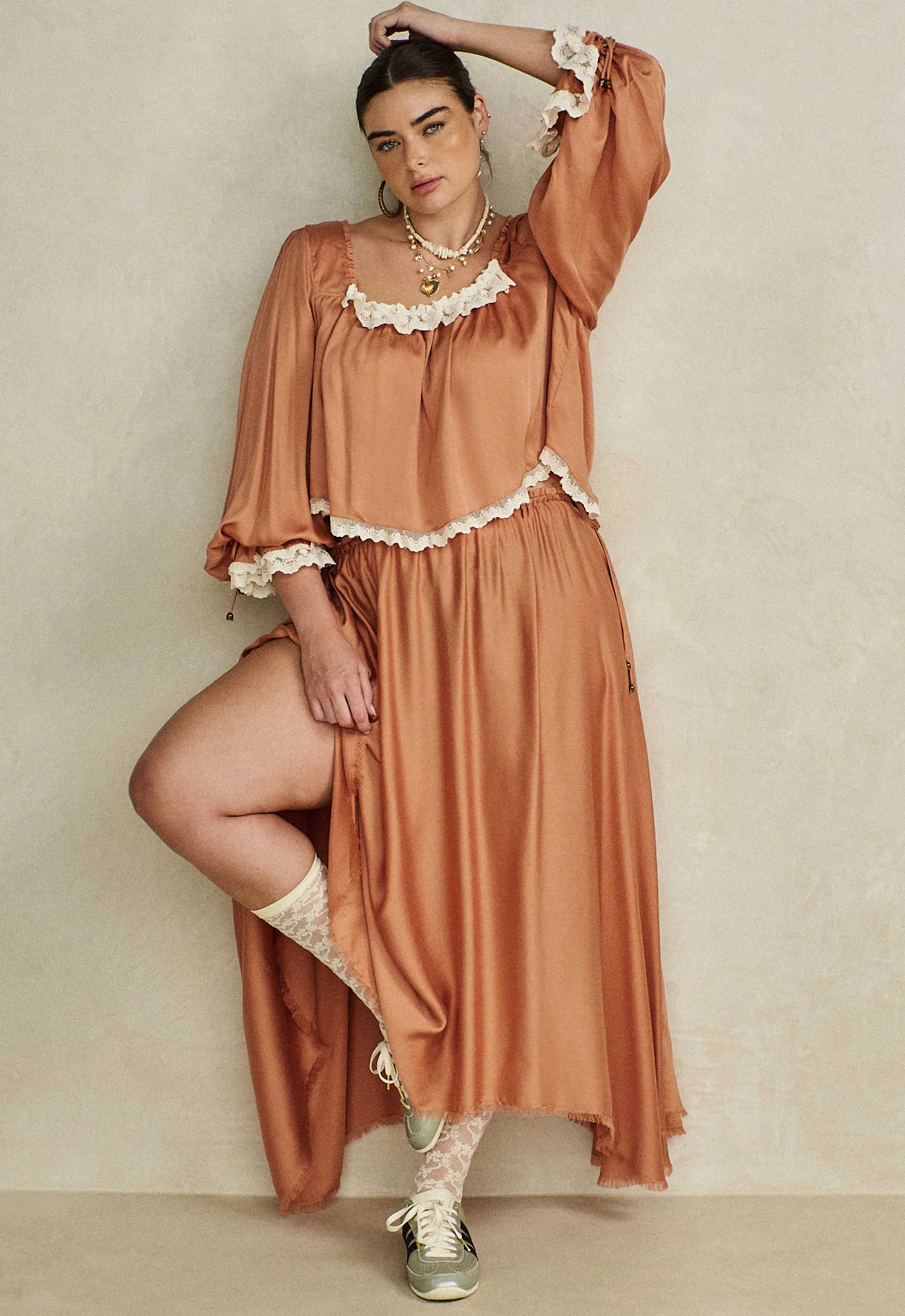 Poison Peach Maxi Skirt - Image 11