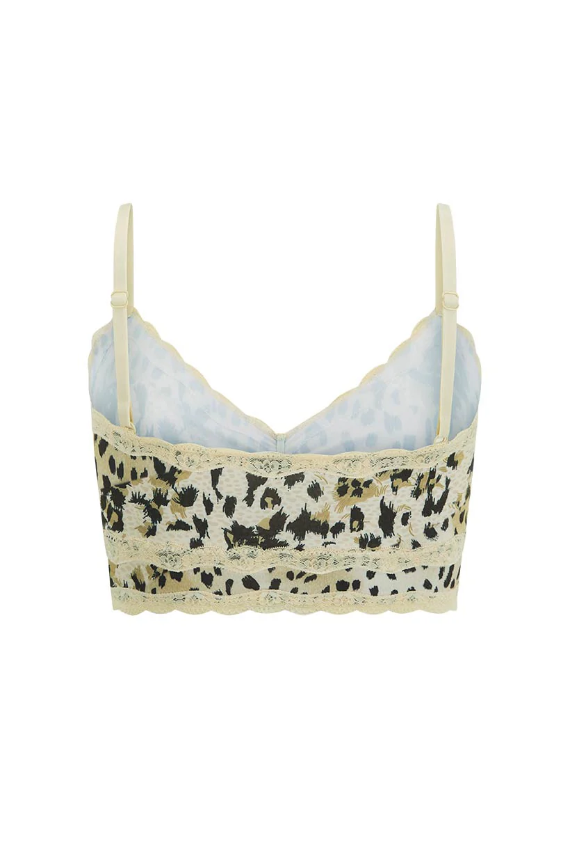 Snow Leopard Lace Bralette - Image 2
