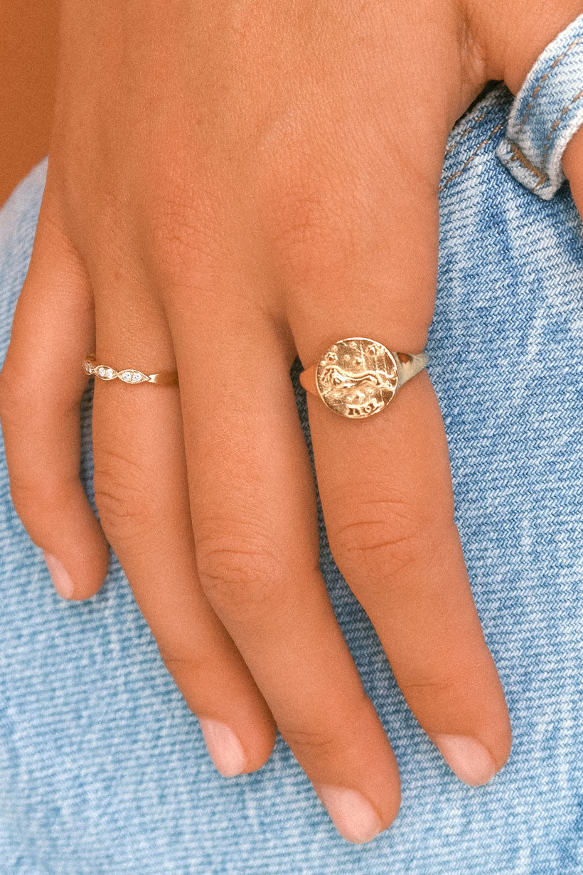 Leo Stargazer Zodiac Ring - Image 2