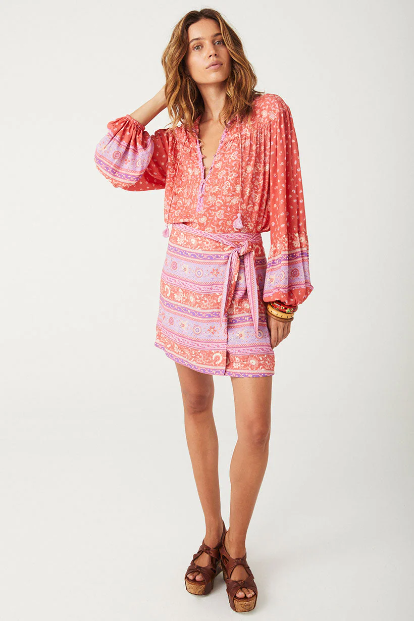 Sunshine Bandit Wrap Mini Skirt - Image 3