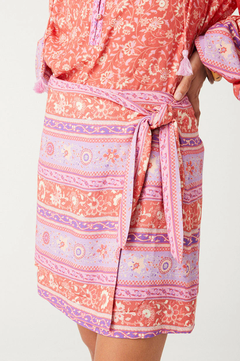 Sunshine Bandit Wrap Mini Skirt - Image 4