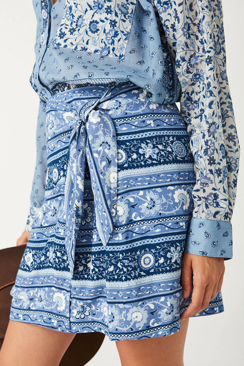 Sunshine Bandit Wrap Mini Skirt - Image 5