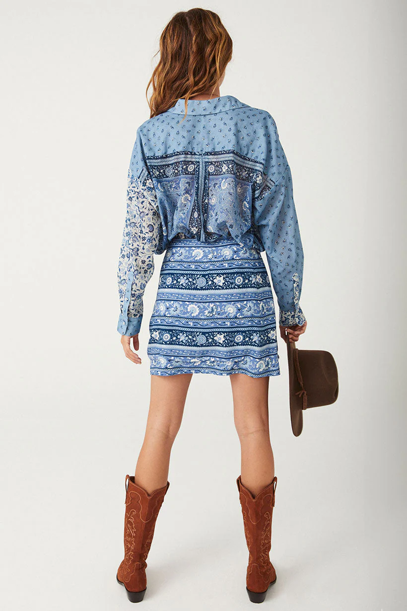 Sunshine Bandit Wrap Mini Skirt - Image 6
