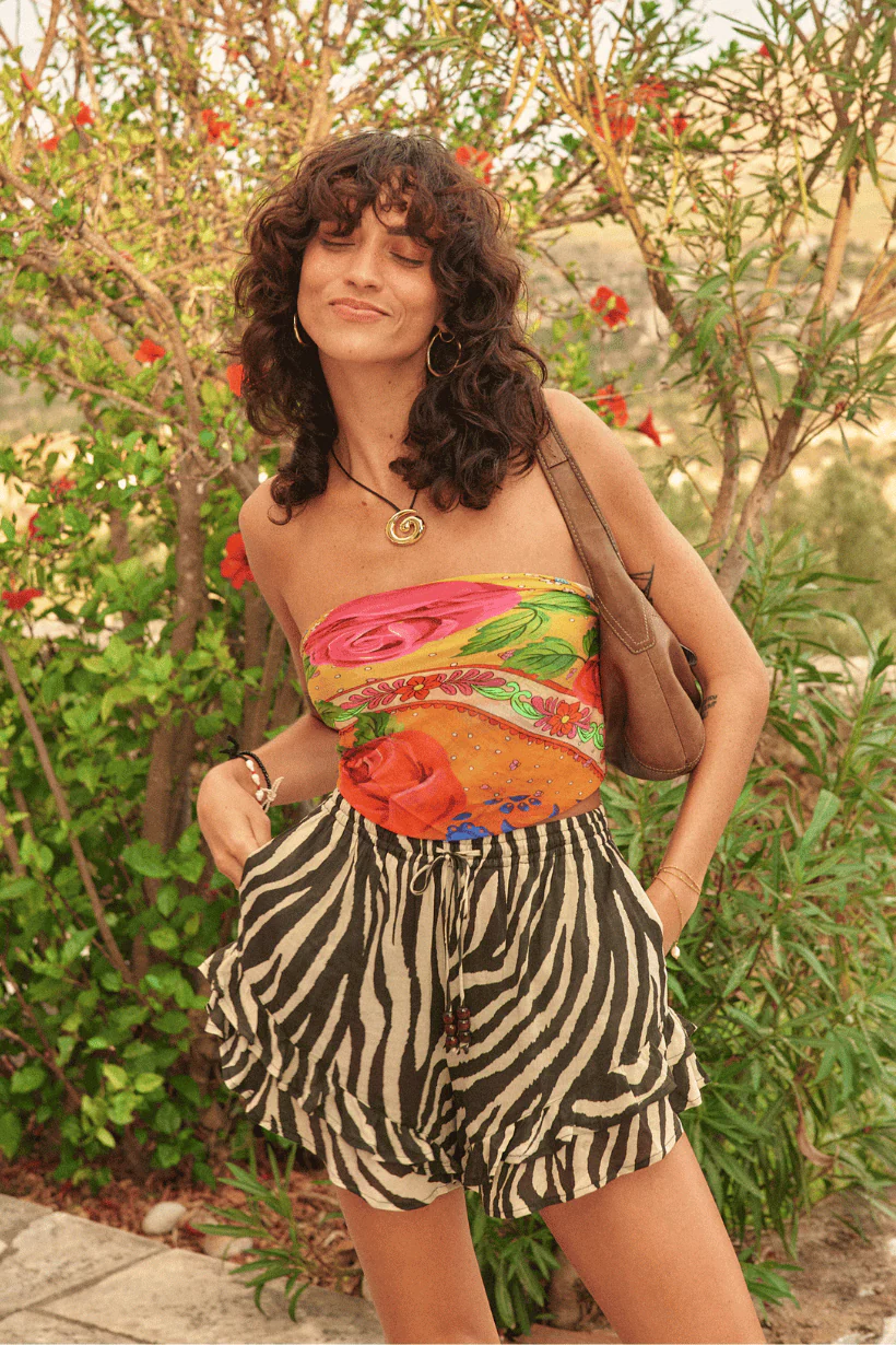 Zevra Shorts & Aphrodite Scarf Set